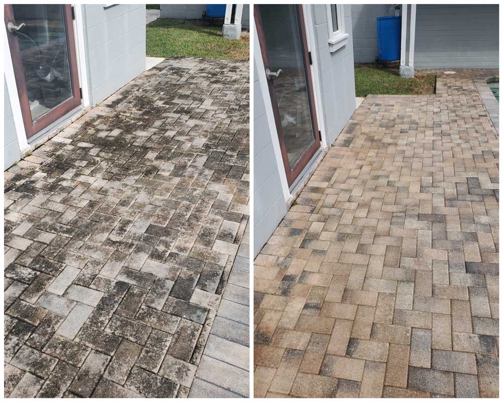Paver before after